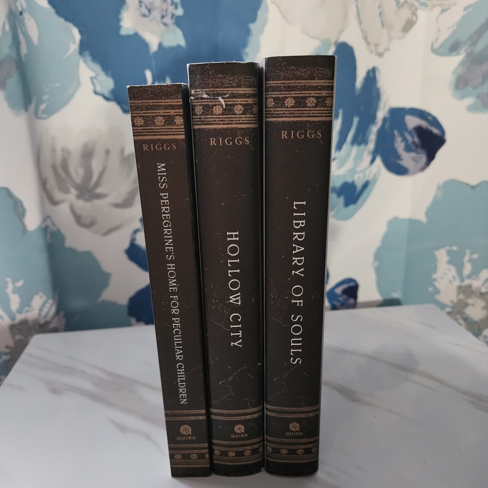 Autographed Ransom Riggs Miss Peregrine trilogy